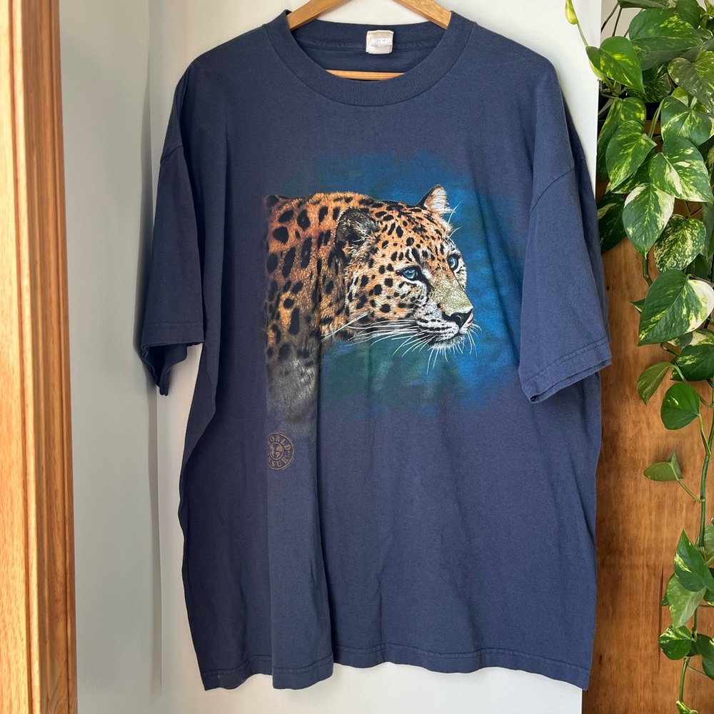 Vintage 90s World Issue Leopard Tee
